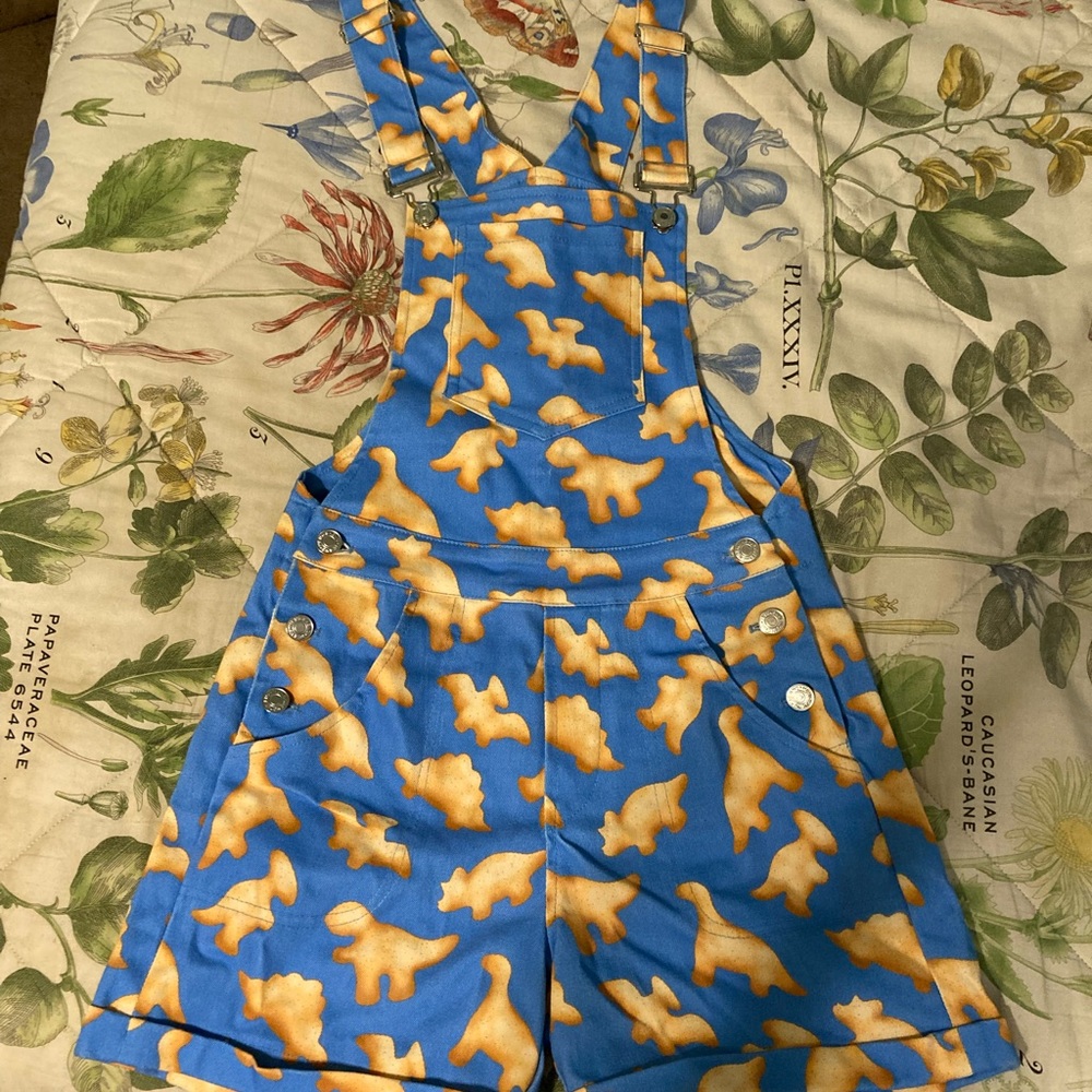 Crescent Creepers Dinosaur Chicken Nugget Shortalls